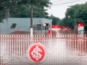 CT do Internacional fica inundado após fortes chuvas