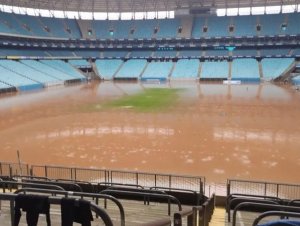 Conmebol adia jogos de Grêmio e Internacional devido a enchentes no Rio Grande do Sul