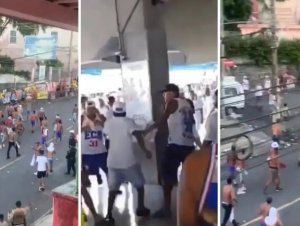 Vídeo: briga entre torcedores do Bahia causa tumulto dentro e fora da Fonte Nova