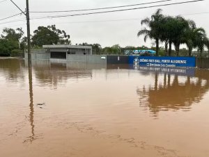 CT do Grêmio segue alagado devido às enchentes no RS